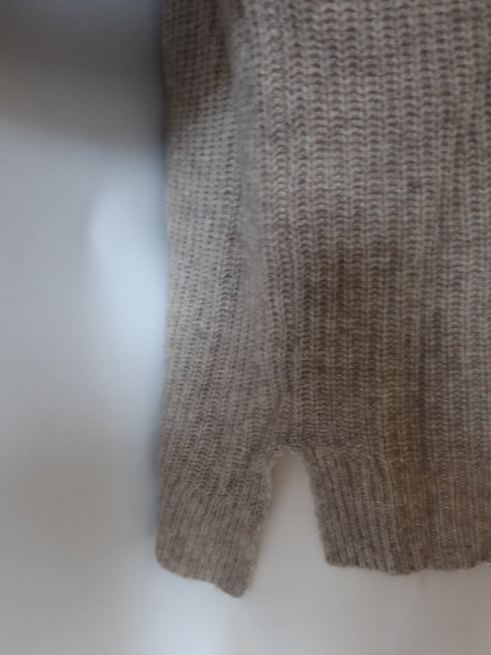 Womens Eileen Fisher Taupe (Item- 106) Yak Merino Wool Turtleneck Sweater S - Picture 3 of 8